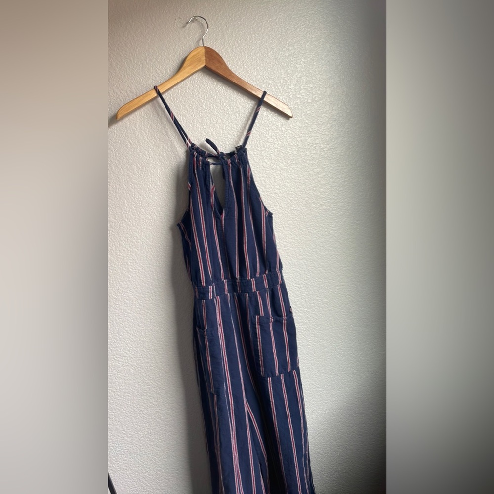 Universal Thread Long Striped Pant Romper